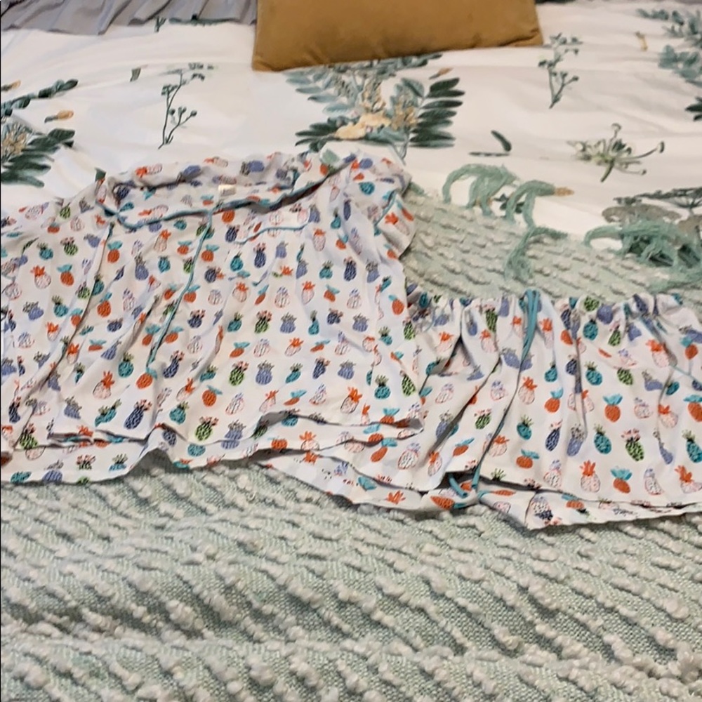 Matching Colorful Pineapple Pajama Set
